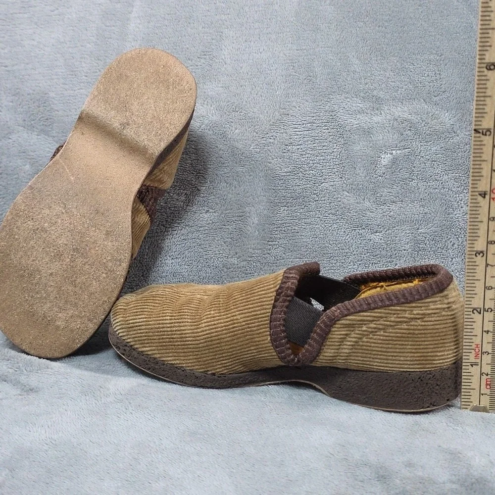 Vintage Wellco Kids Corduroy‎ Mules Size 8 Please See Photos VGC
